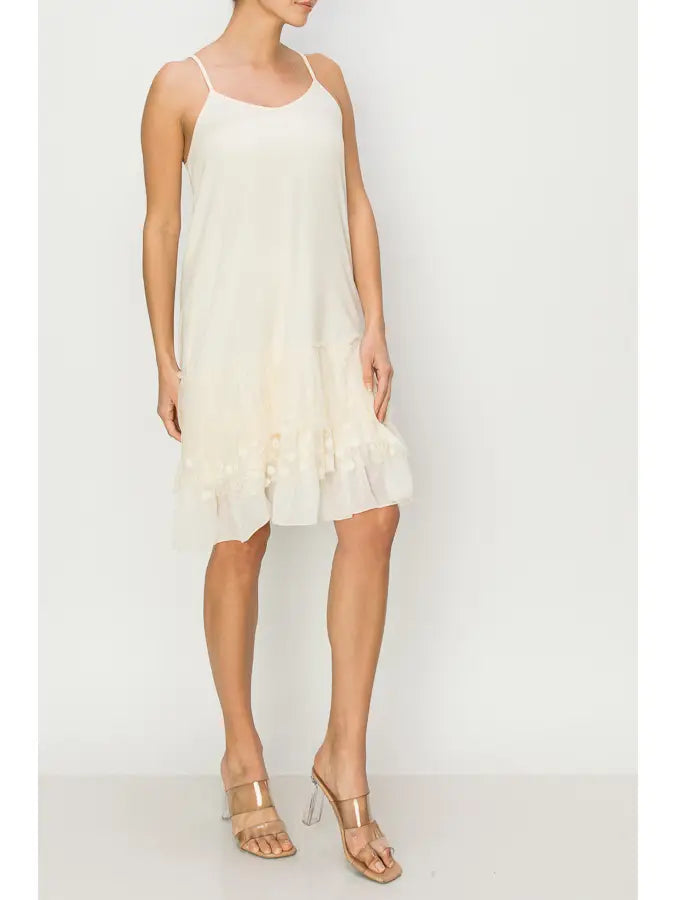 Vintage Lace Hem Dress Extender Large