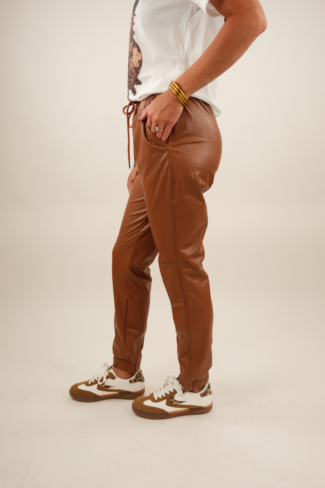 Mesa Leather Joggers