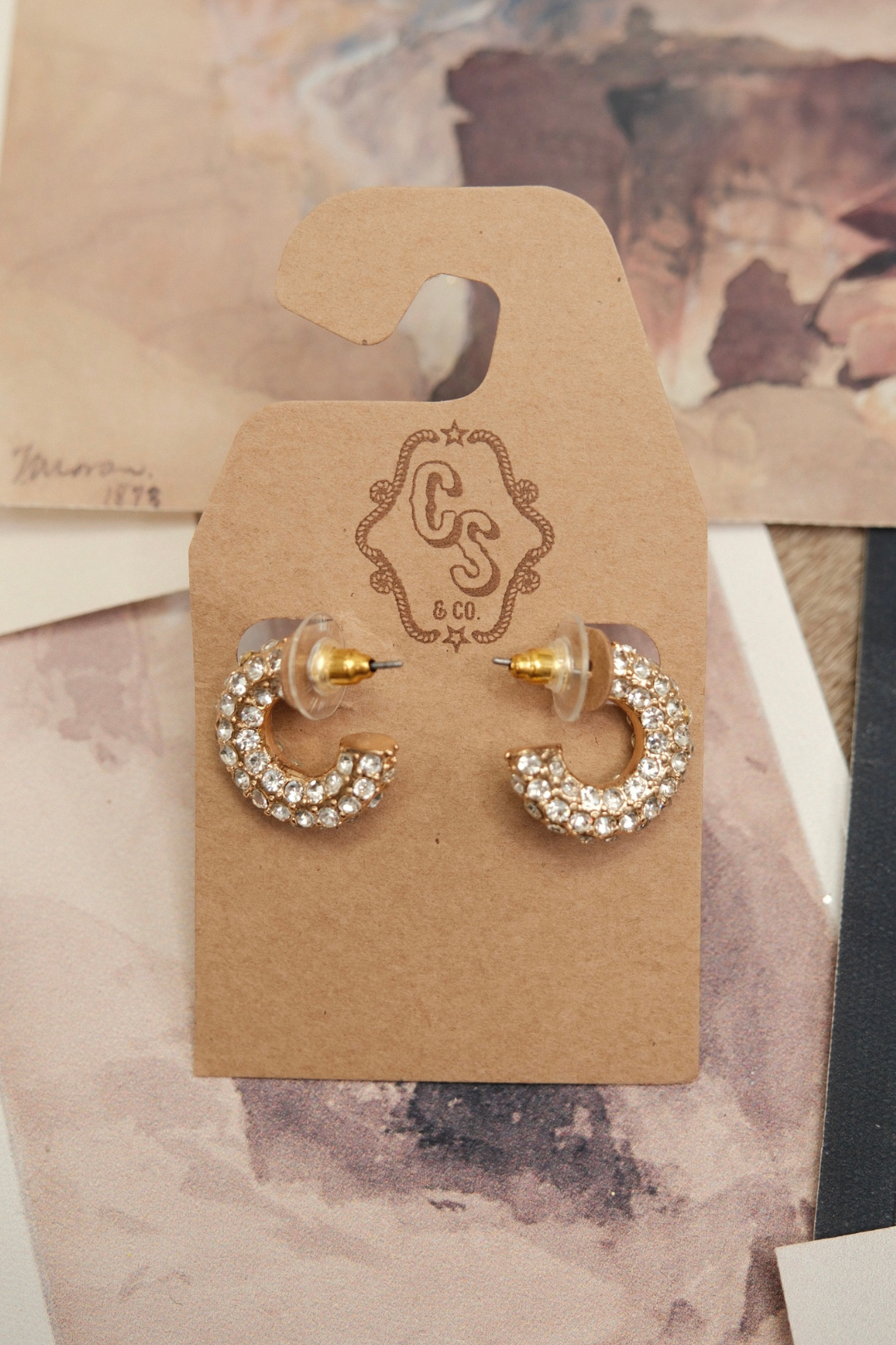 Golden Glow Half Hoop Earrings