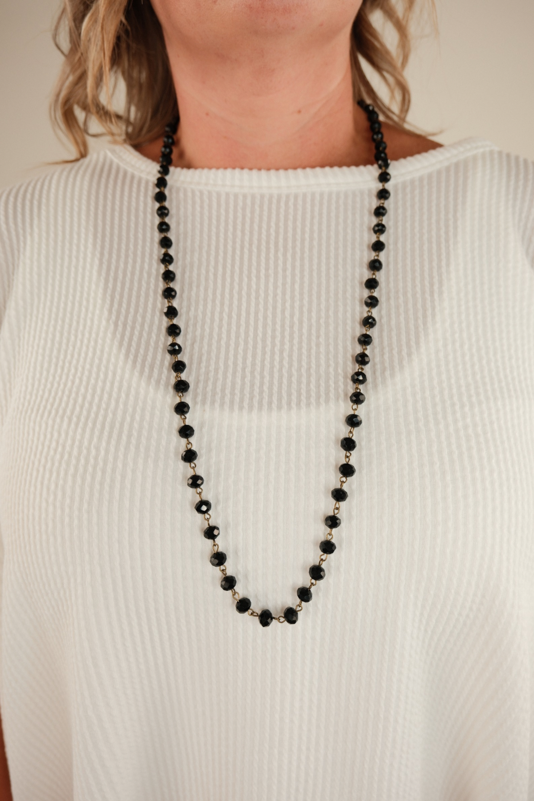 Starlight Strand Necklace - Black & Gold