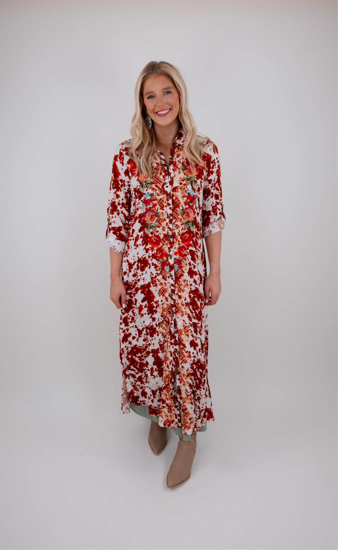 Western Style Kimono Dress
