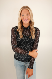 Rodeo Ready Black Mesh – Boot Stitch Collection