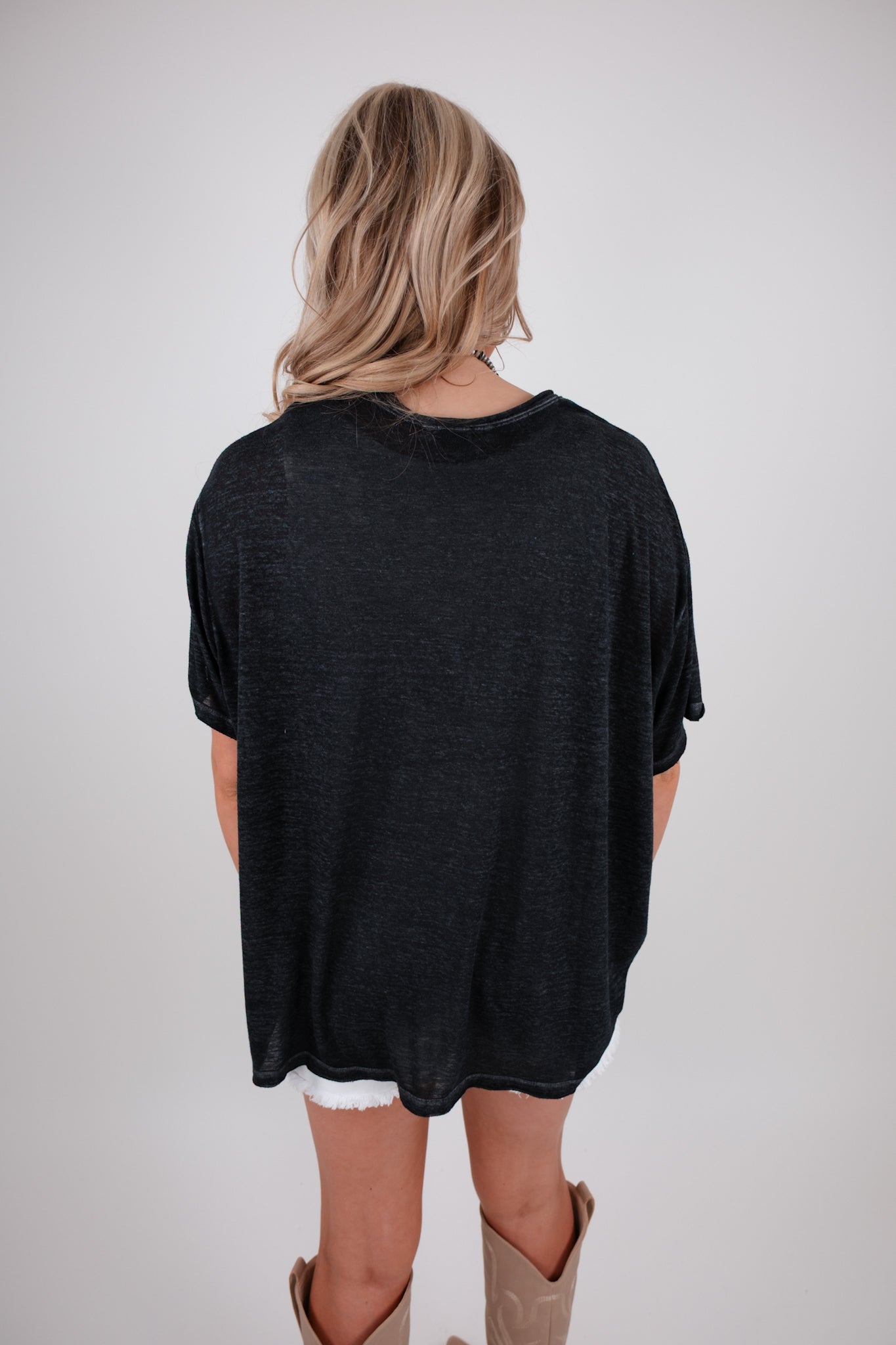 The Easy Rider Tee - Ash Black