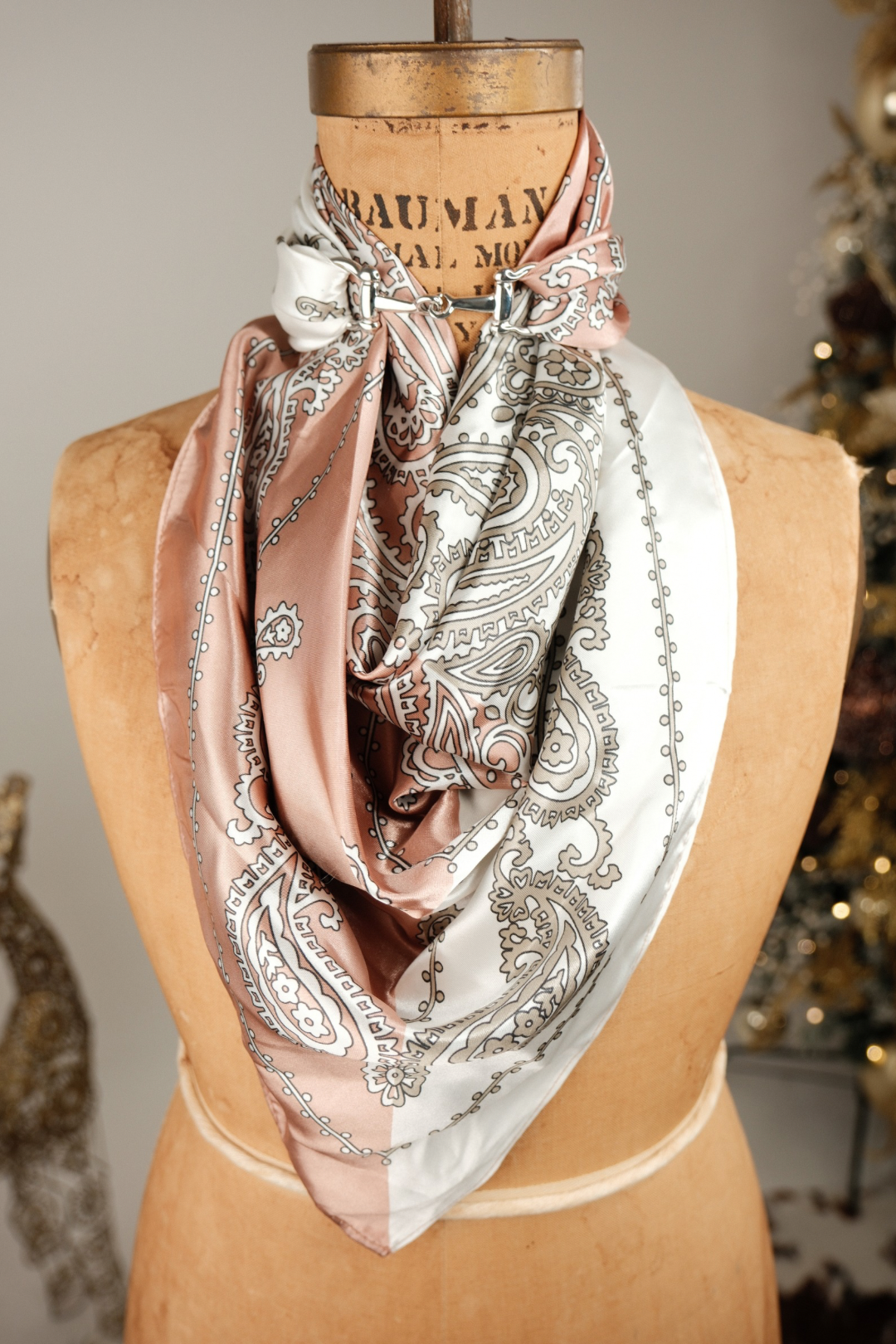 Prairie Winds Silk Paisley Scarf