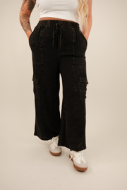 Wanderlight Linen Cargo Pants - Black