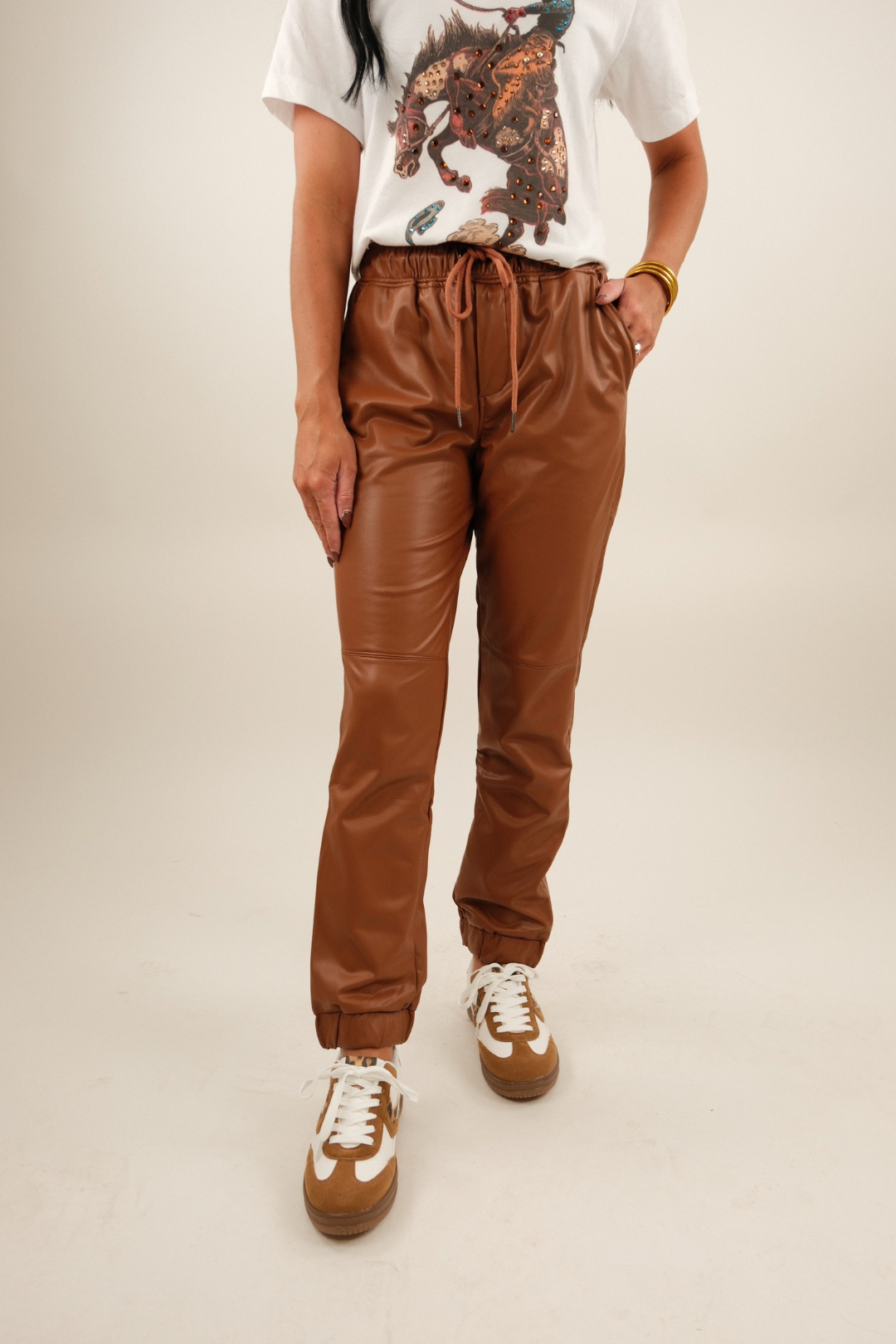 Mesa Leather Joggers