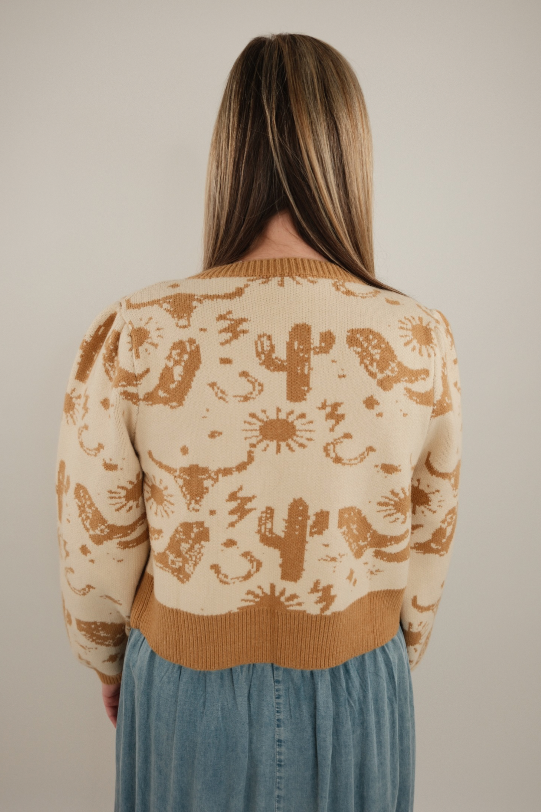 Cowgirl Charm Tie-Neck Cardigan