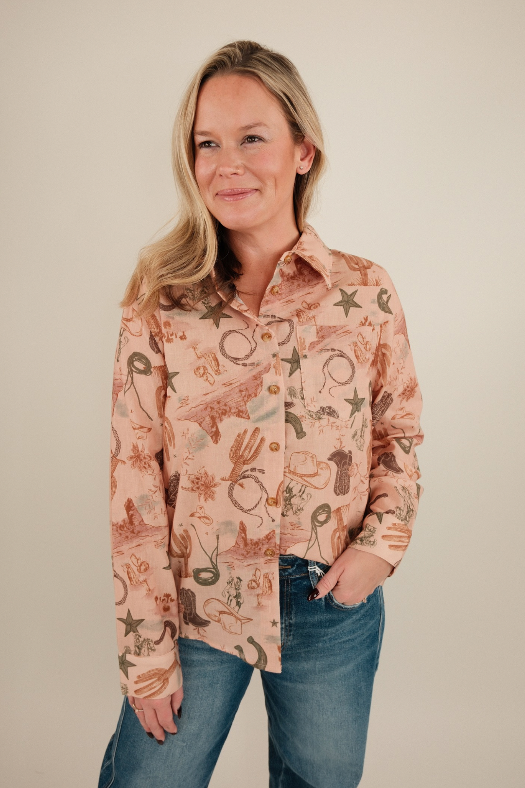 Desert Dusk Linen Top