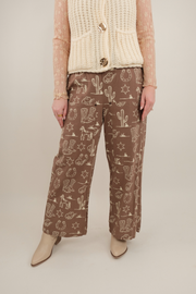 Ranch Rider Stone Wash Wide Leg Pants