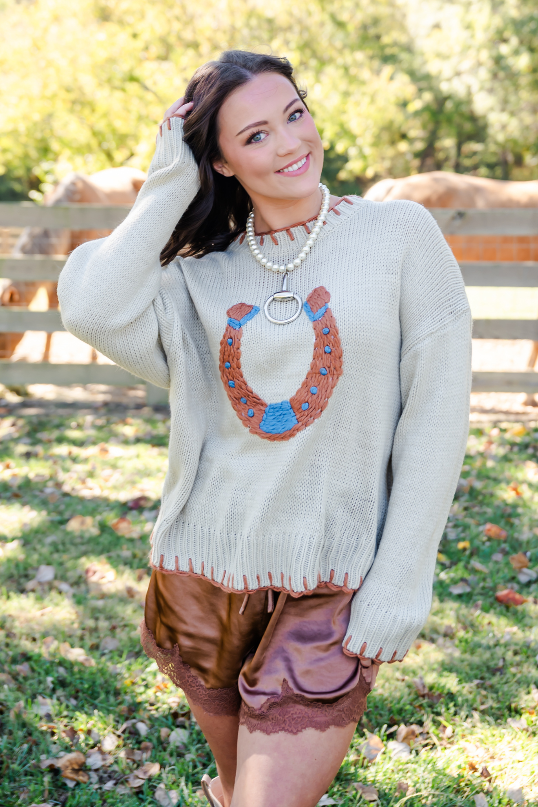 Sunday at the Stables Sweater