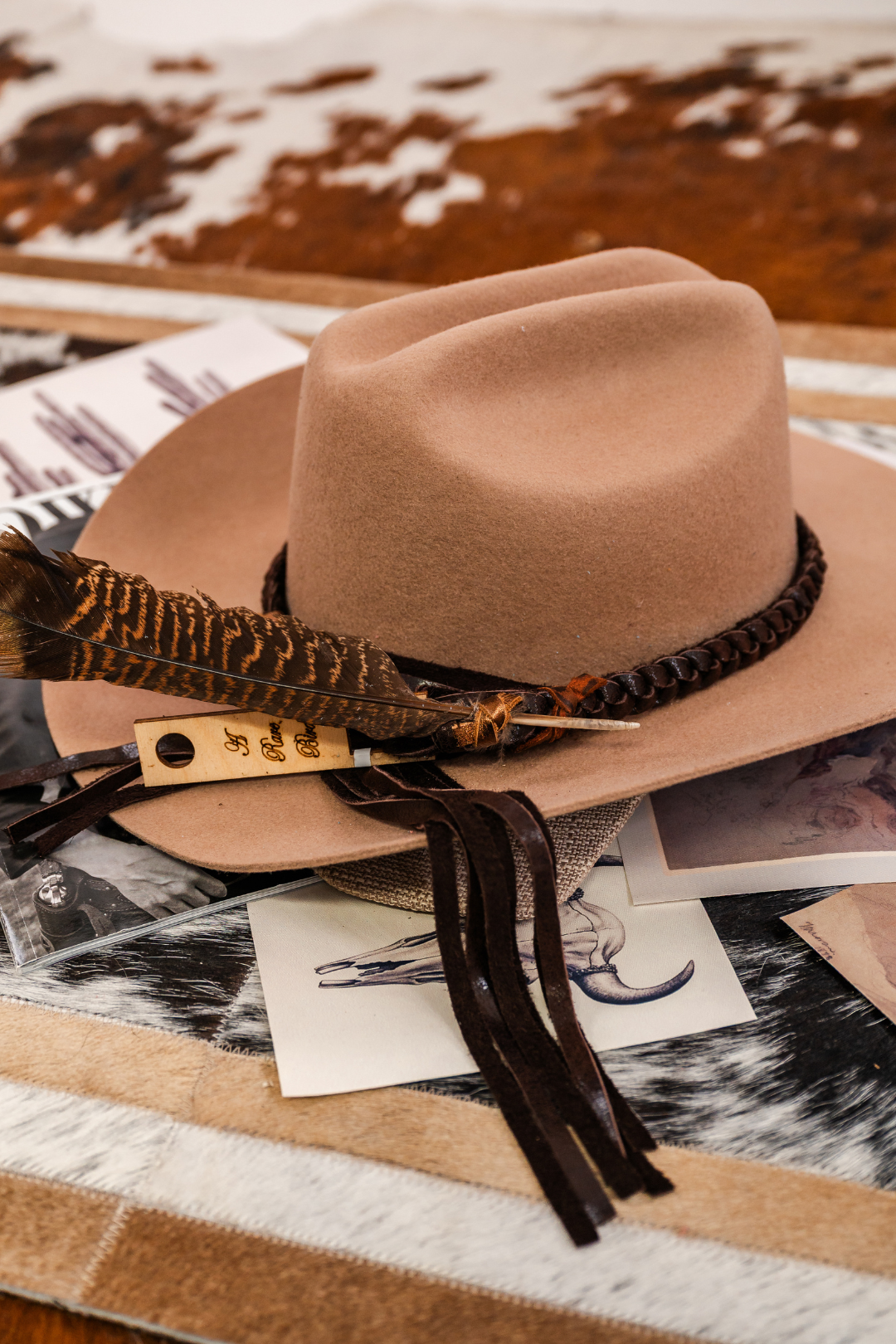 Wild Sage Braided Leather Hat Band