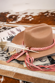 Wild Sage Braided Leather Hat Band