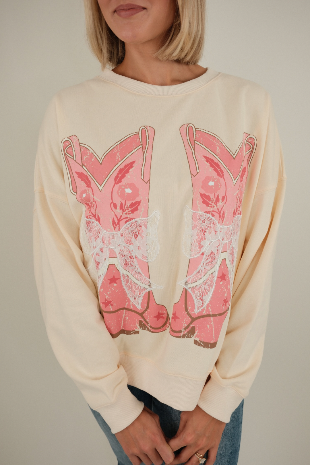 Boots & Bows Pullover