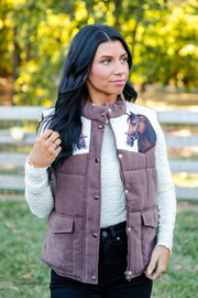 Gallop Ridge Puffer Vest - Brown