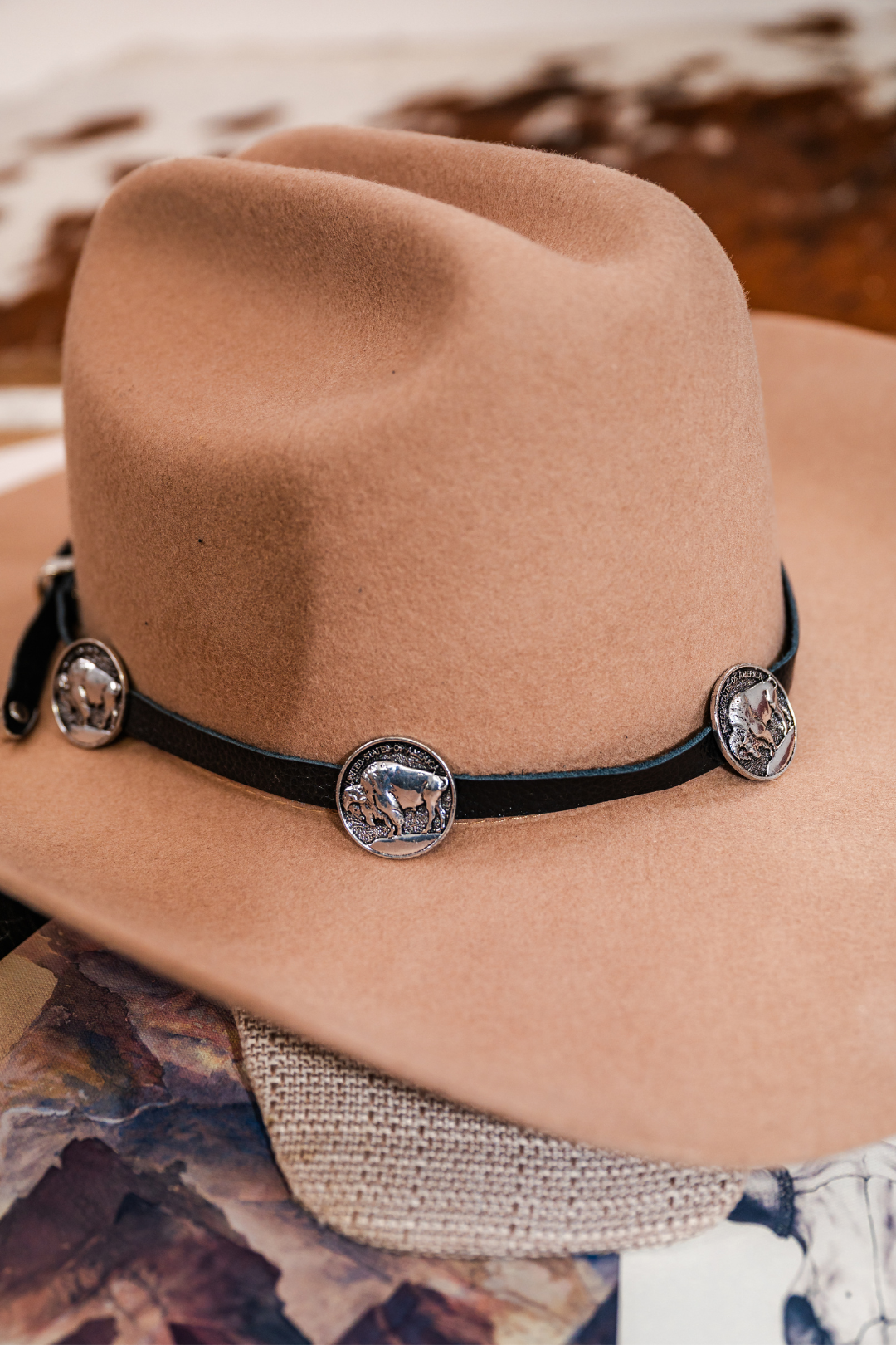 Frontier Spirit Leather Hat Band