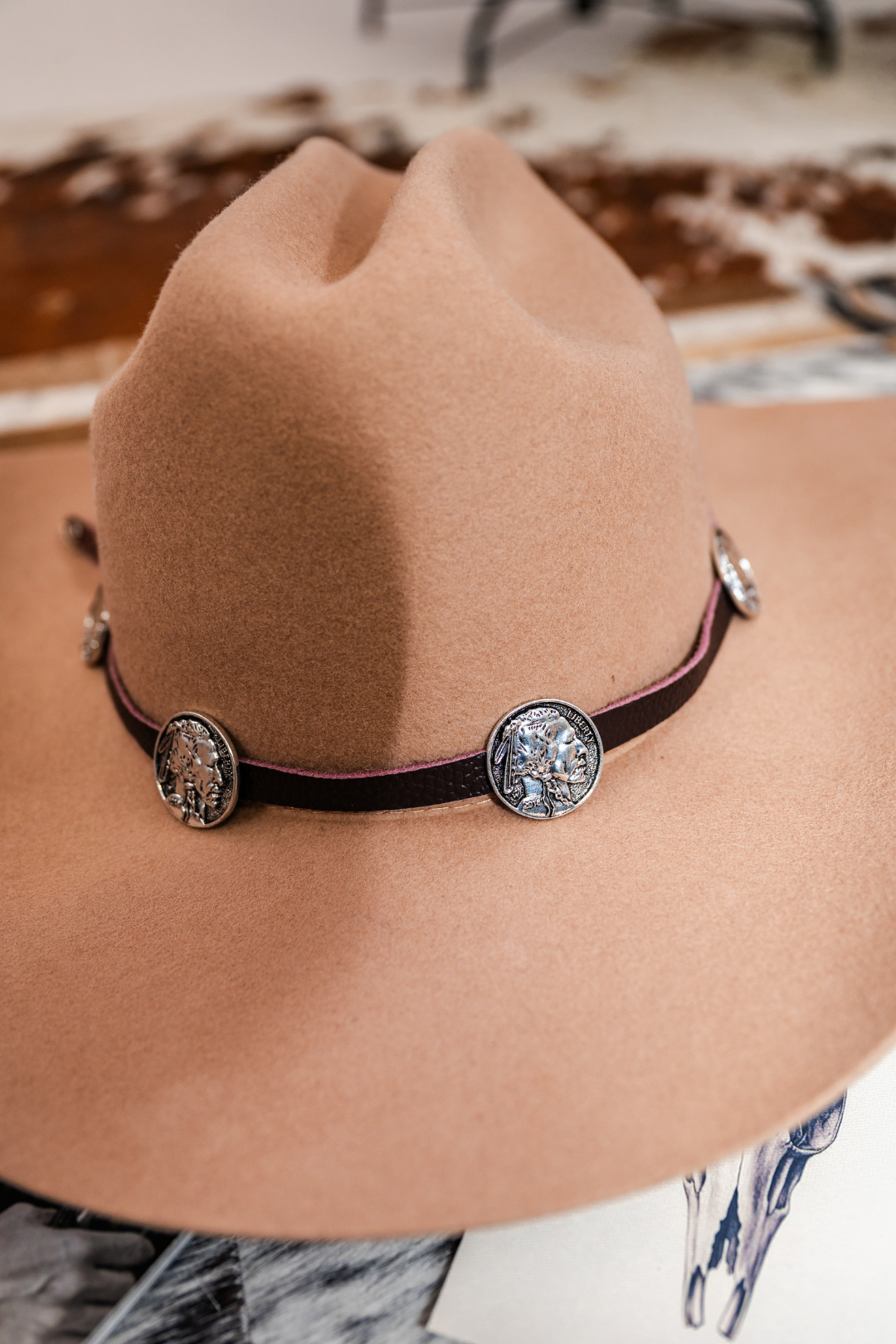 Frontier Spirit Leather Hat Band