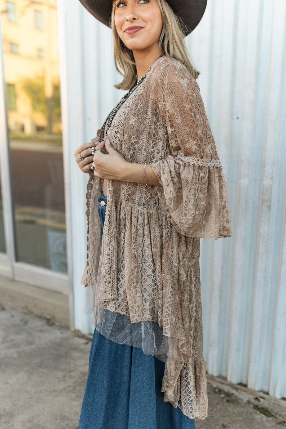 All Star Nude Lace Duster