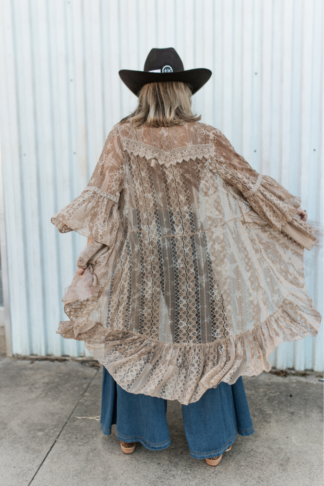 All Star Nude Lace Duster