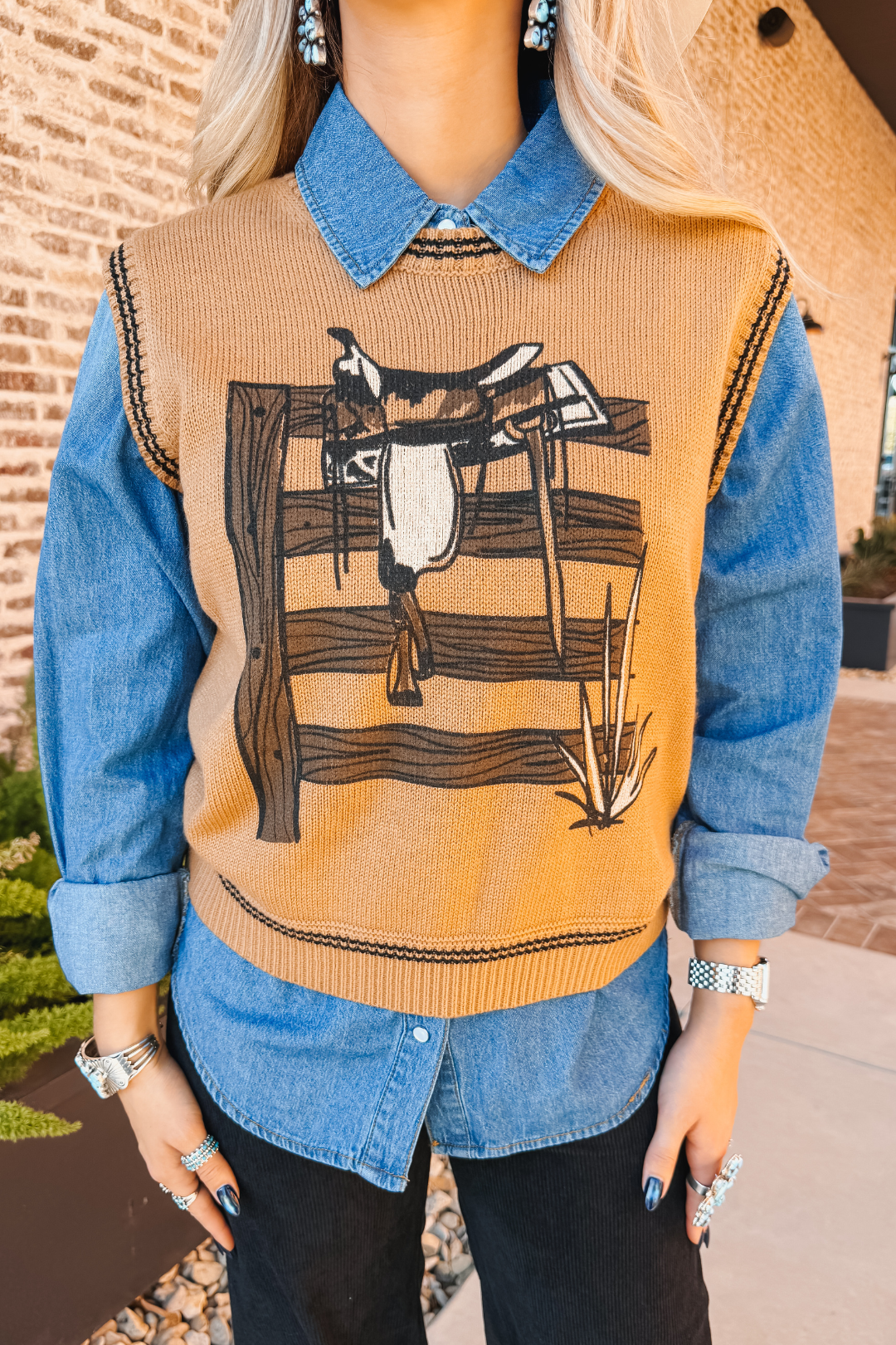 Frontier Saddle Knit Vest