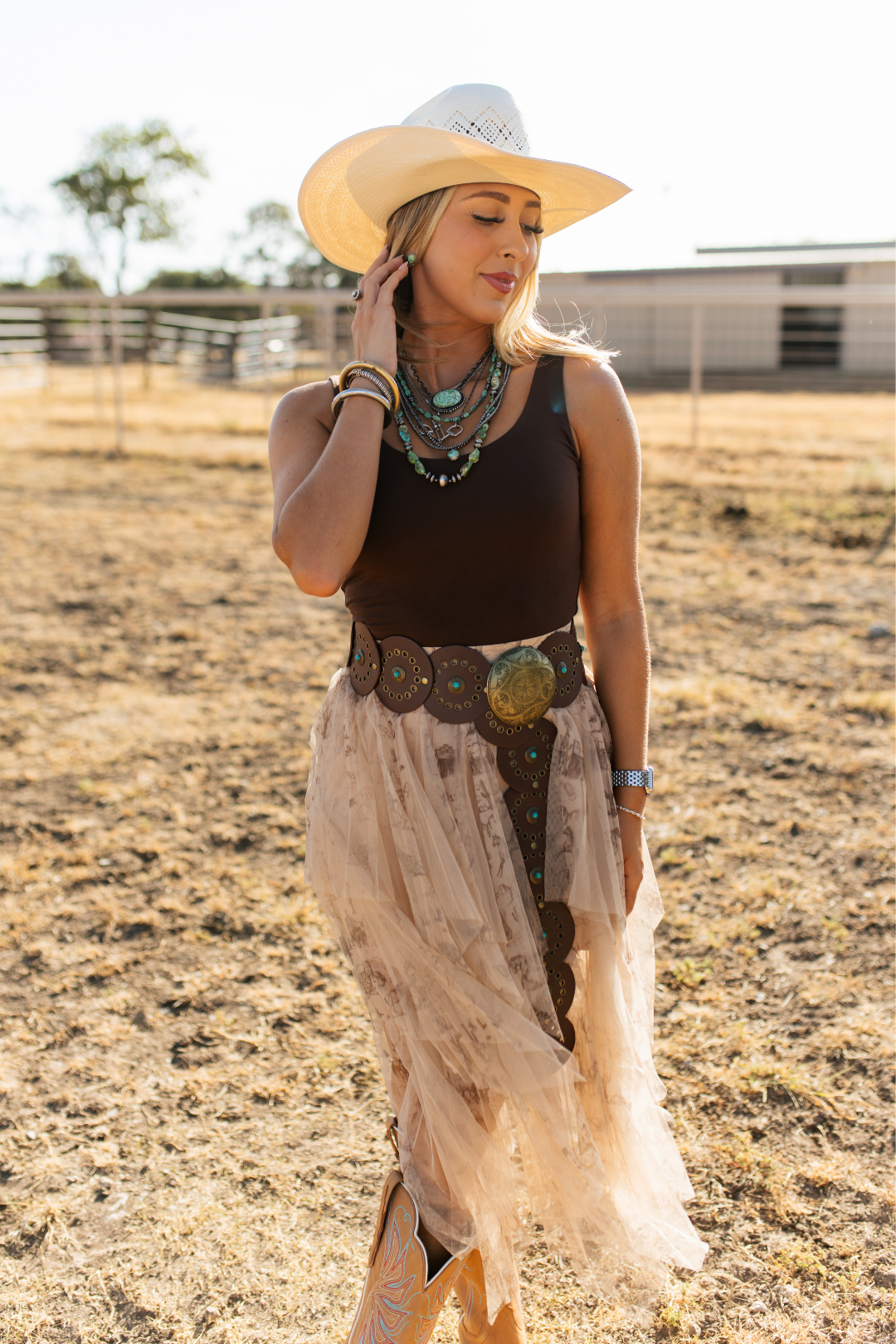 Desert Story Mesh Skirt