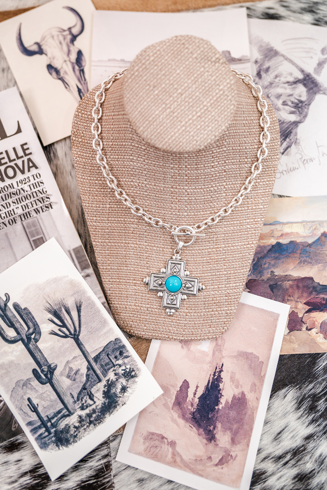 Turquoise Mesa Pendant Necklace