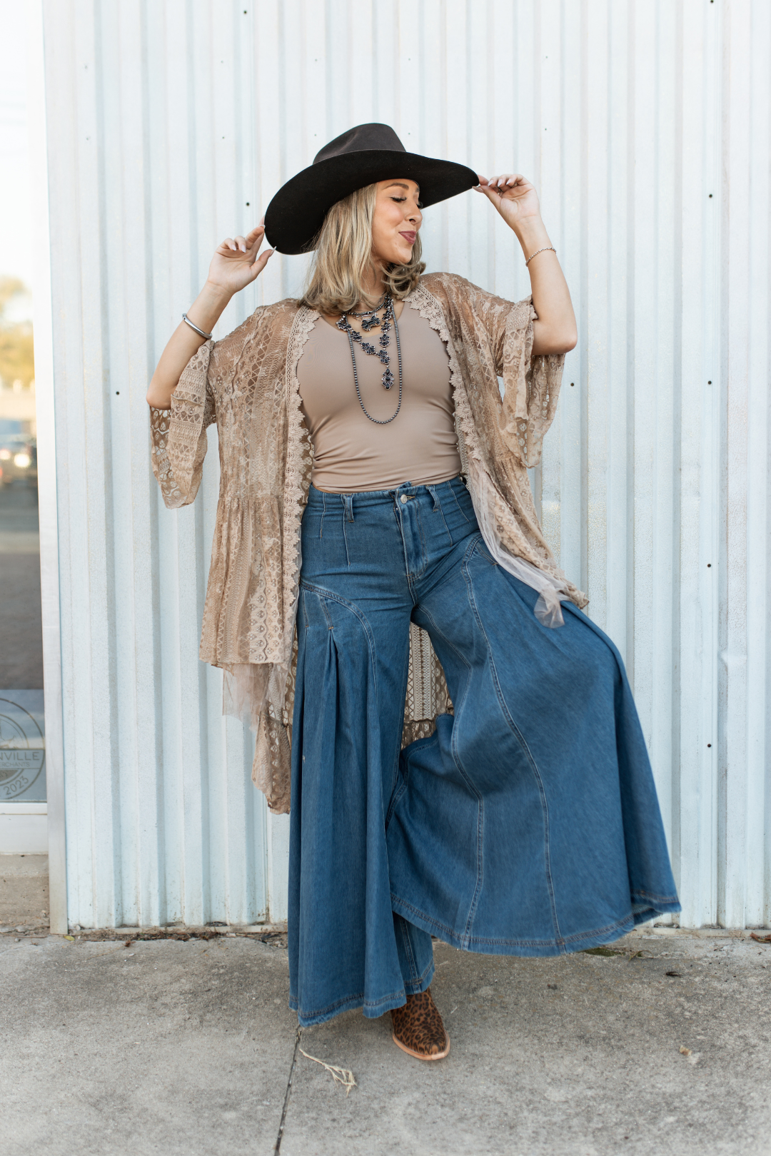 Center Stage Wide Leg Jeans