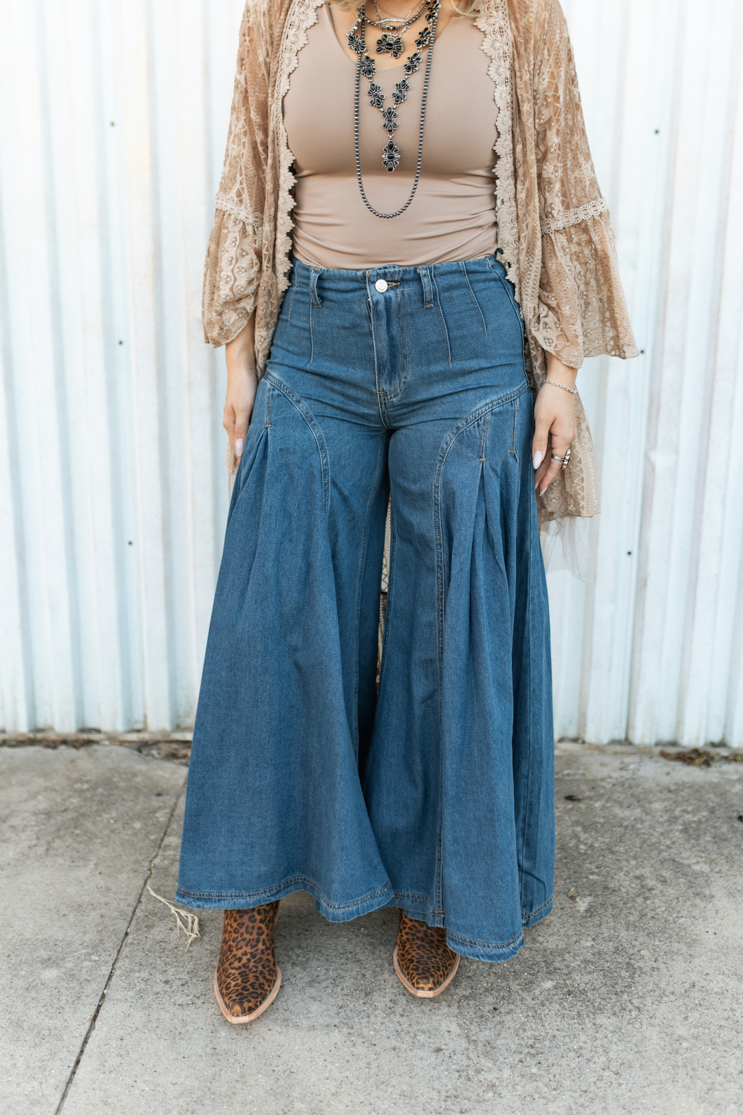 Center Stage Wide Leg Jeans