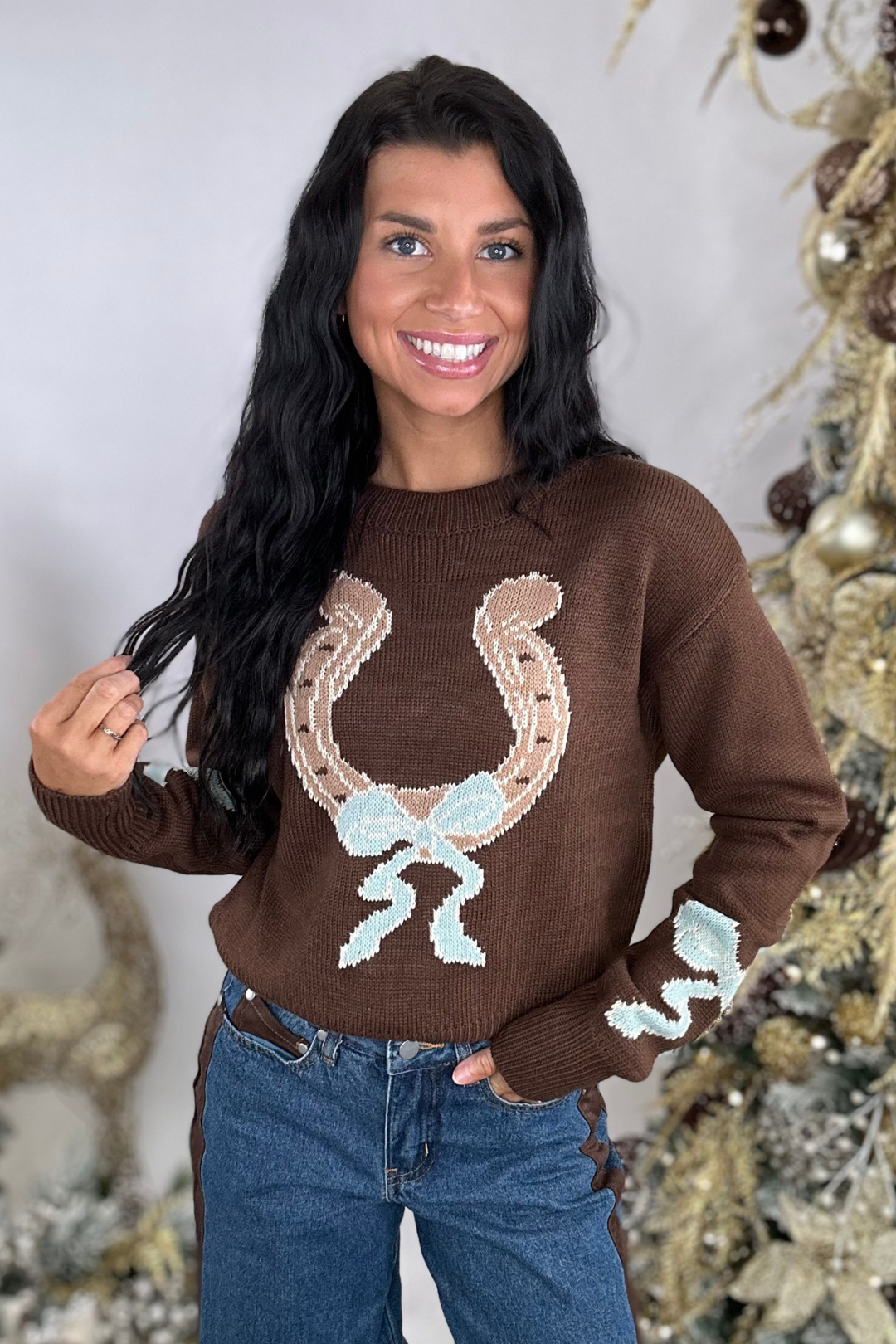 Ranch Romance Horseshoe Sweater