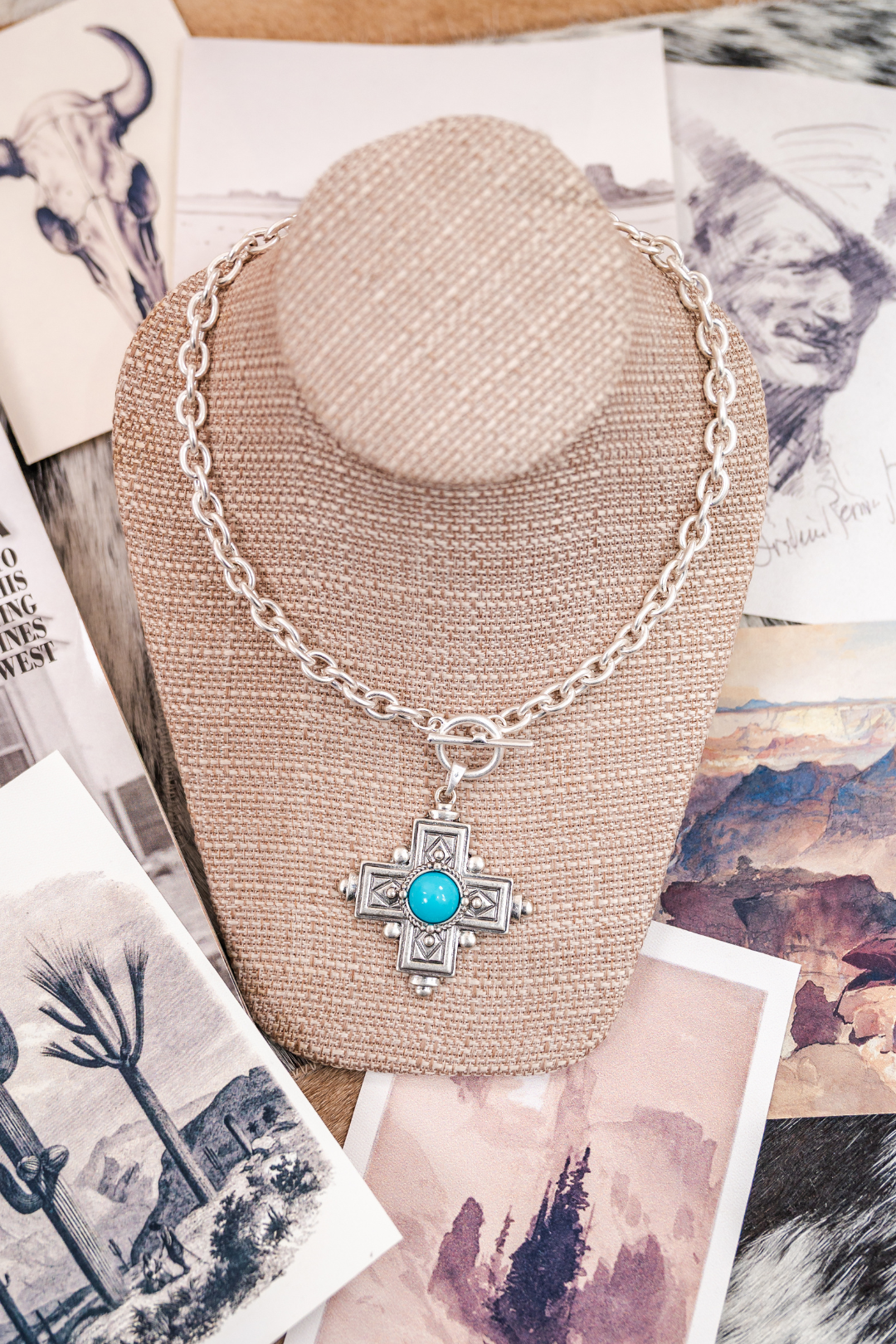 Turquoise Mesa Pendant Necklace