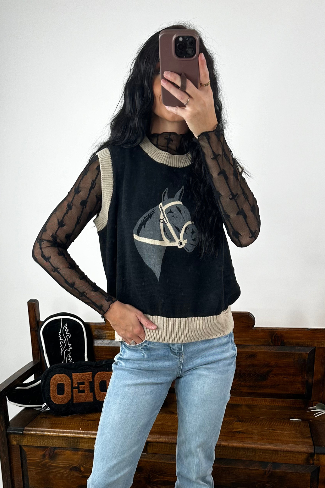 Retro Ranch Sweater Vest