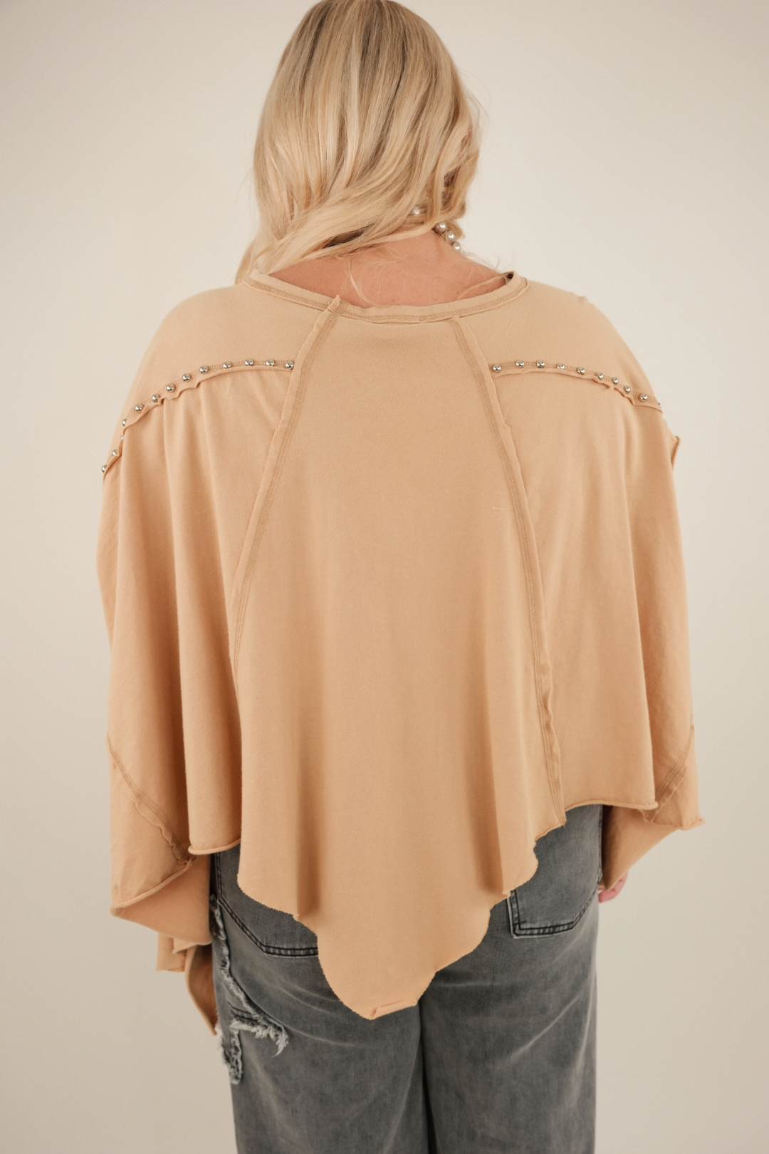 Silver Spur Crop Top - Tan