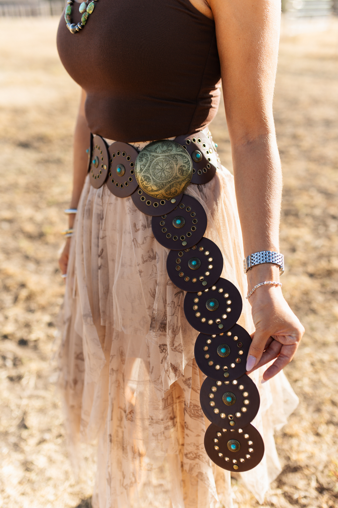 Savage West Medallion Belt
