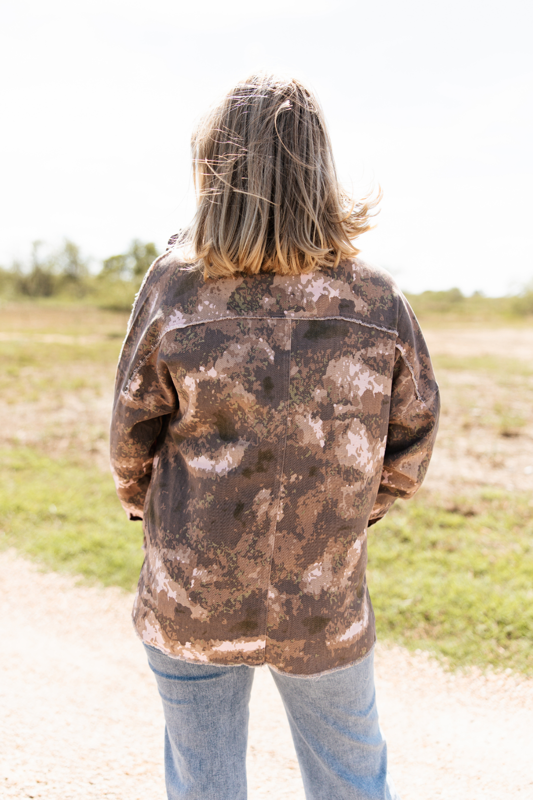 Dust & Roses Camo Shacket