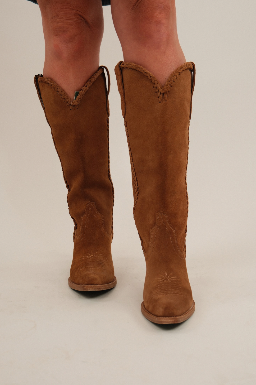 Kenia Camel Braided Boot