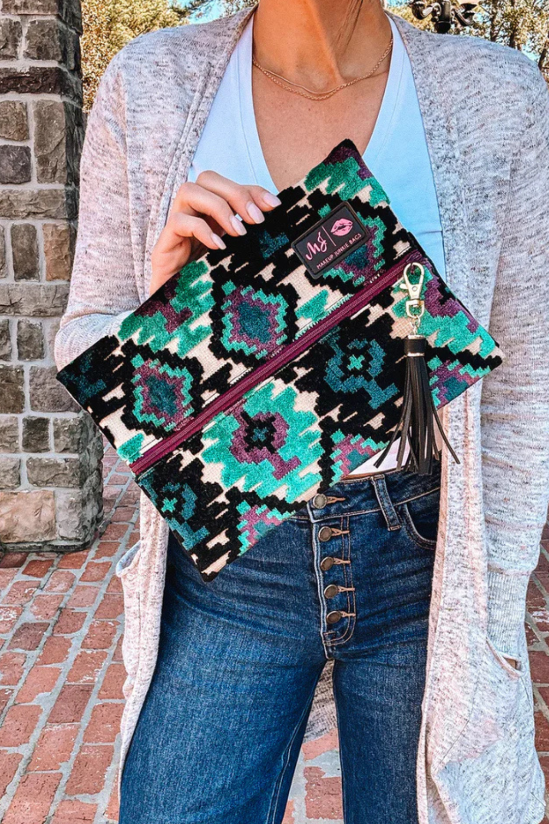 Aztec Emerald Makeup Junkie Travel Bag