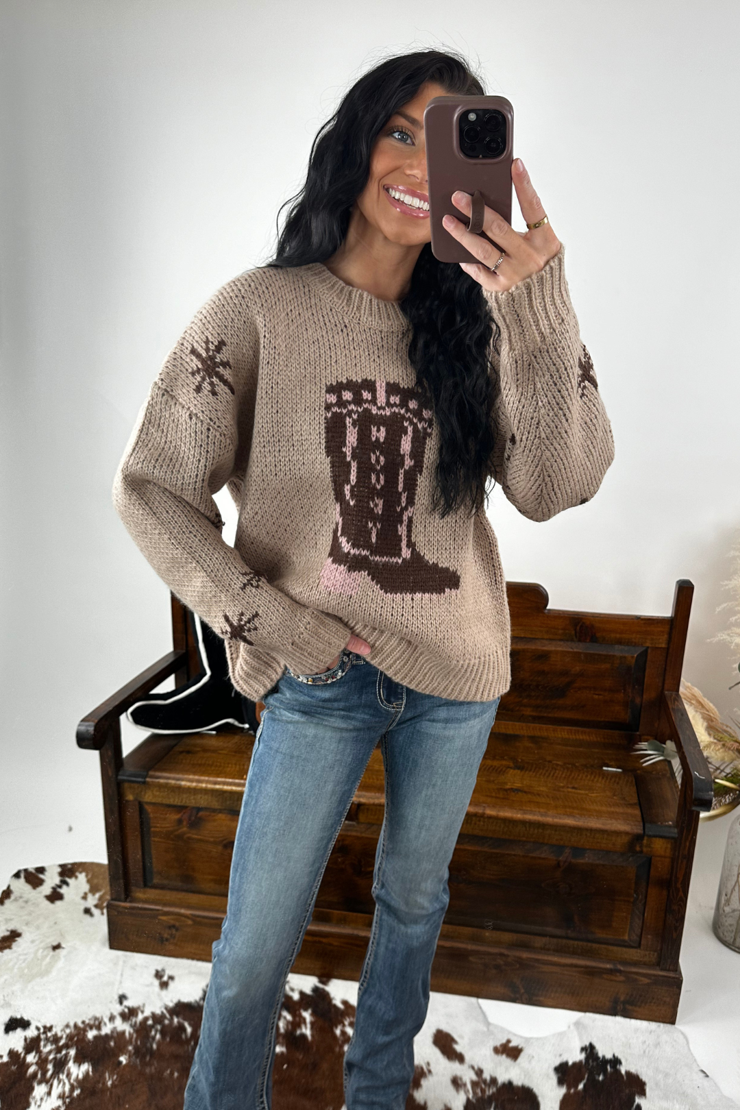 Boot Stitch Knit Sweater