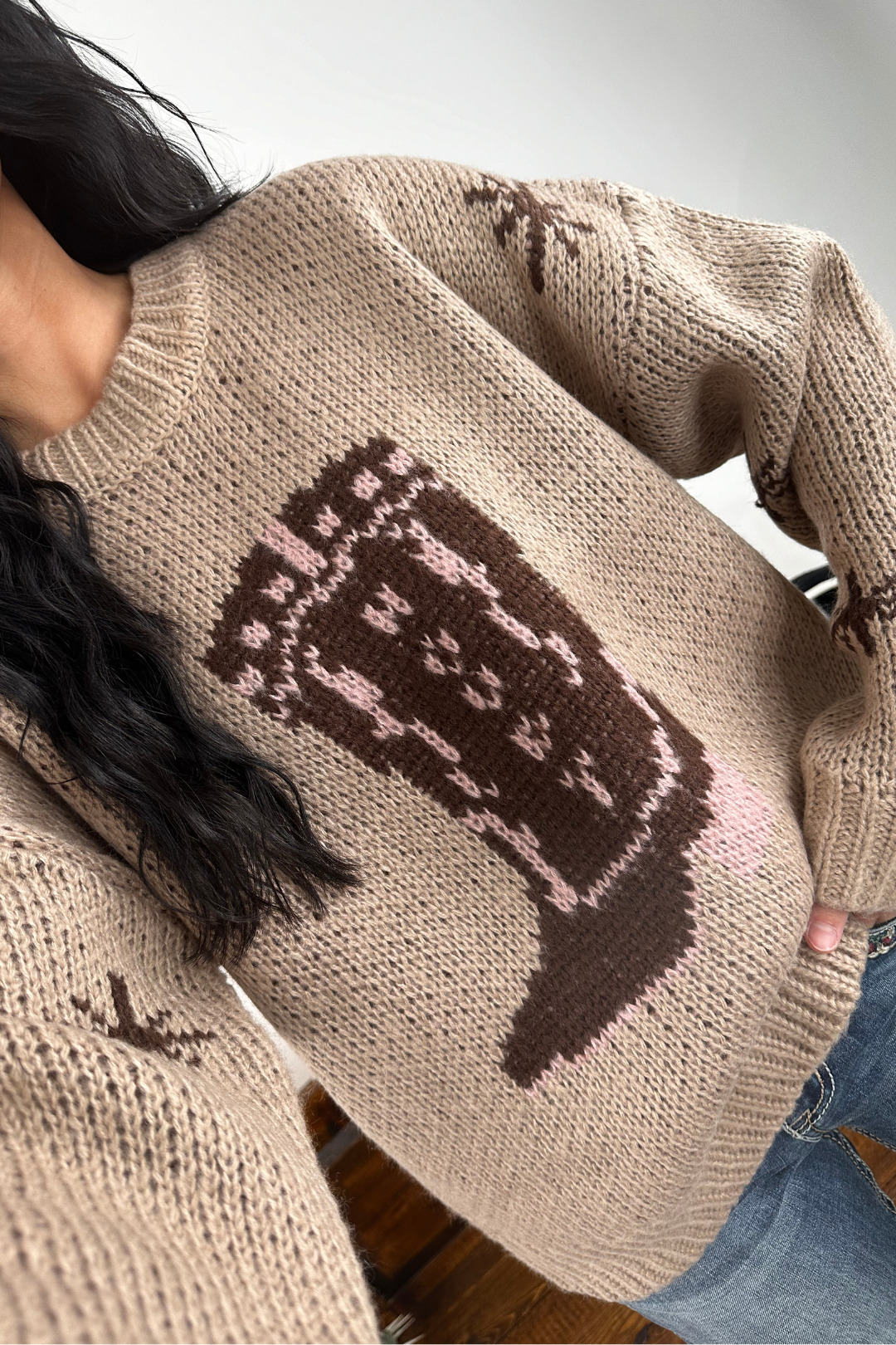 Boot Stitch Knit Sweater
