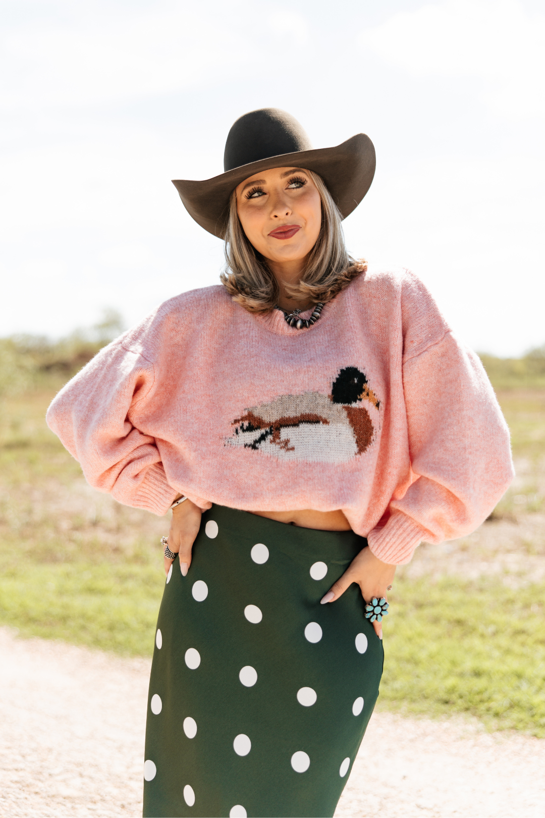 Pink Skies & Mallards Sweater