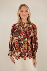 Whistling Winds Sheer Blouse - Ruby Amber