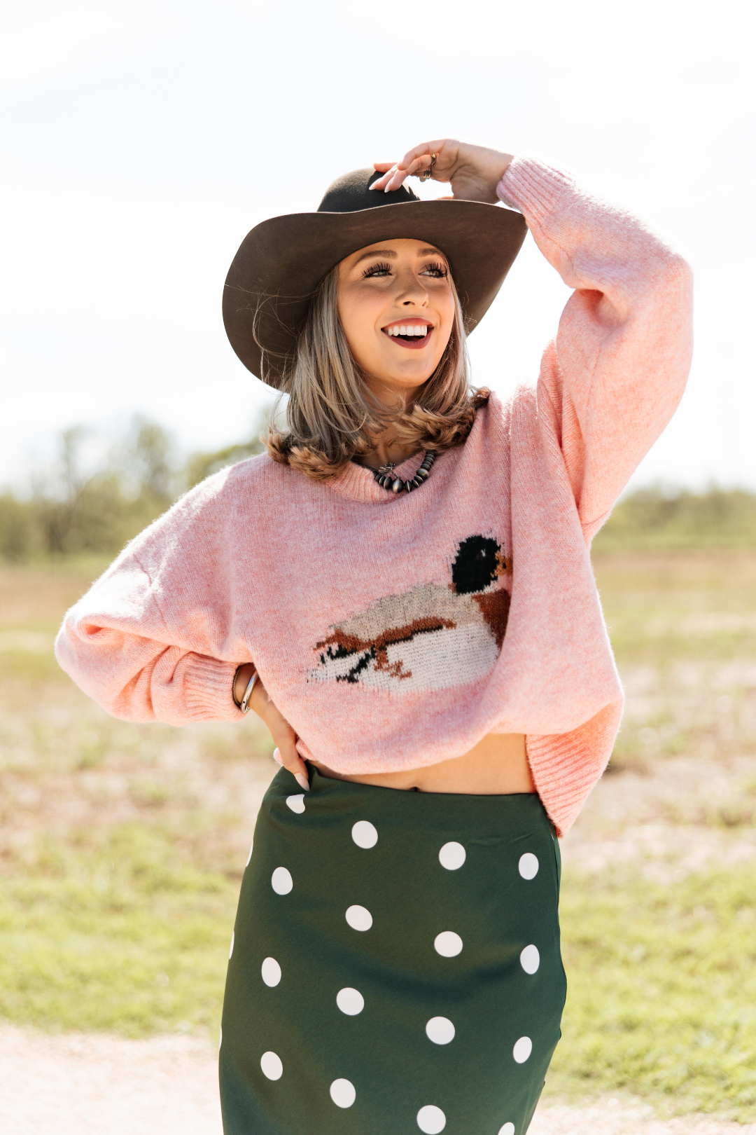 Pink Skies & Mallards Sweater