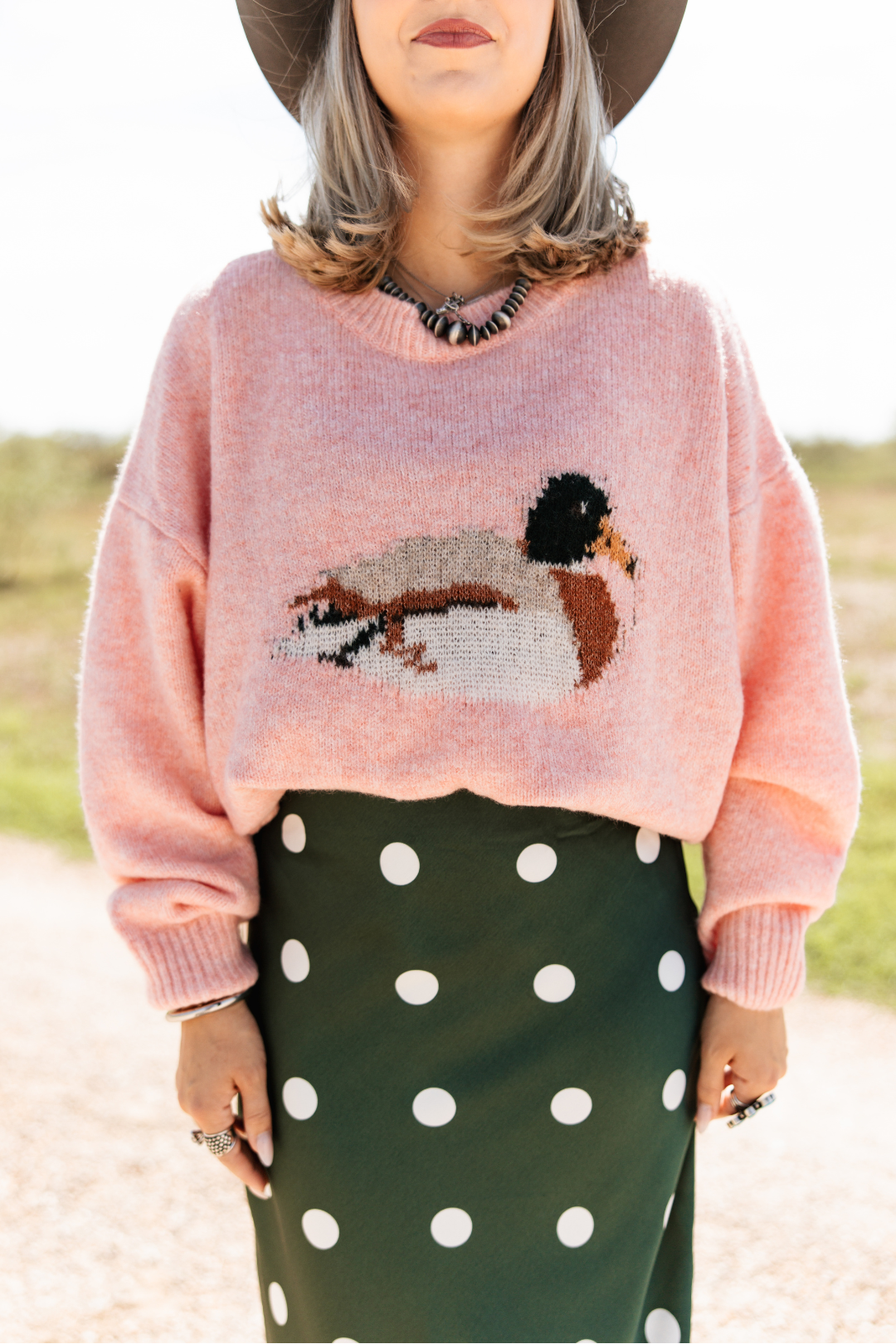 Pink Skies & Mallards Sweater