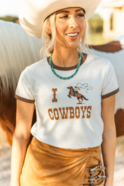 I 💘 Cowboys Crop Tee