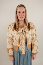 Cowgirl Charm Tie-Neck Cardigan