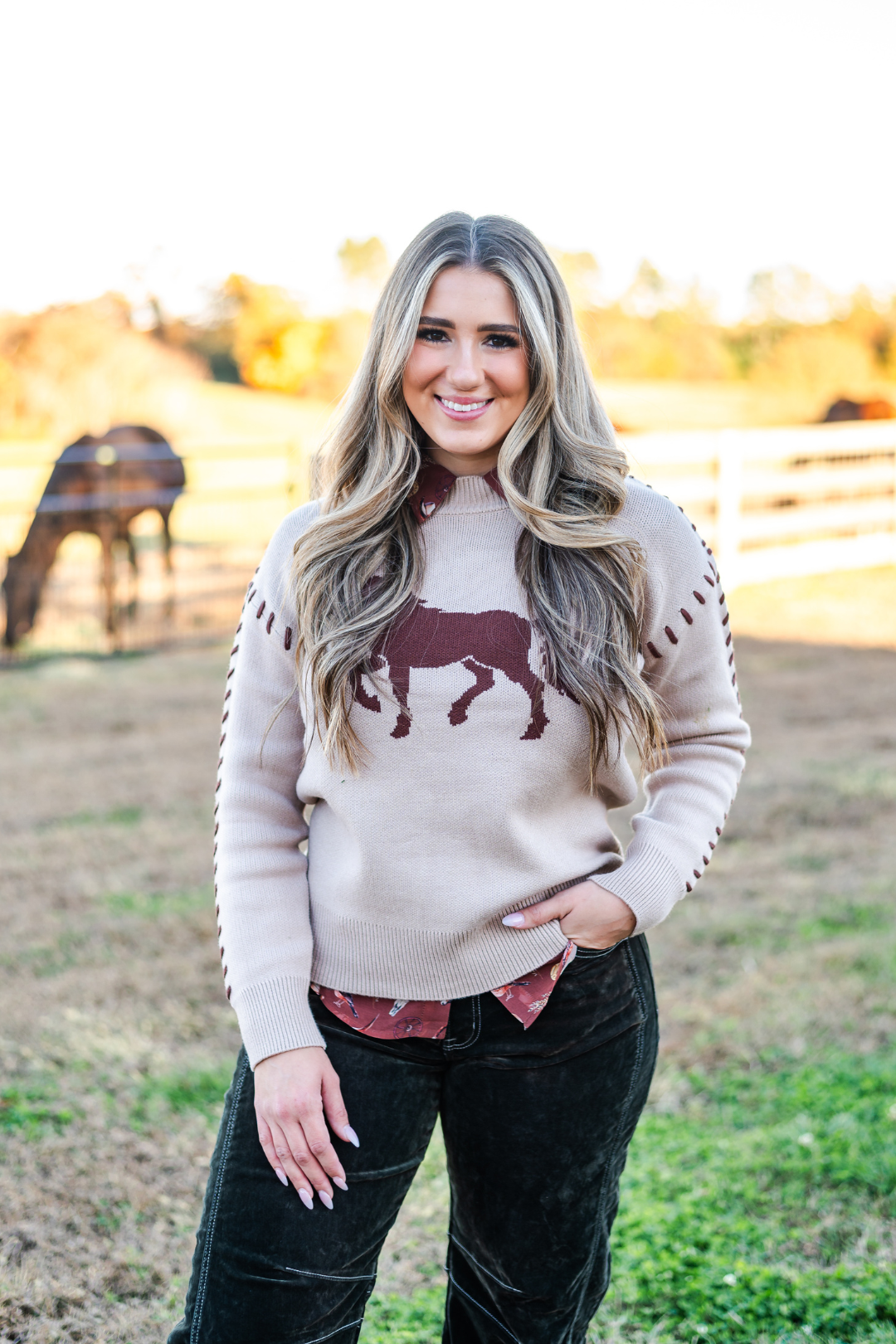 Prairie Trot Knit Sweater