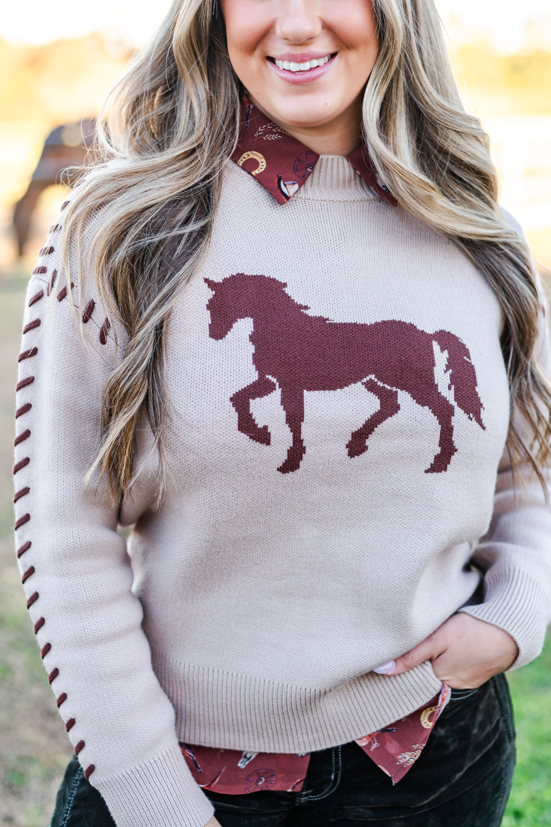 Prairie Trot Knit Sweater
