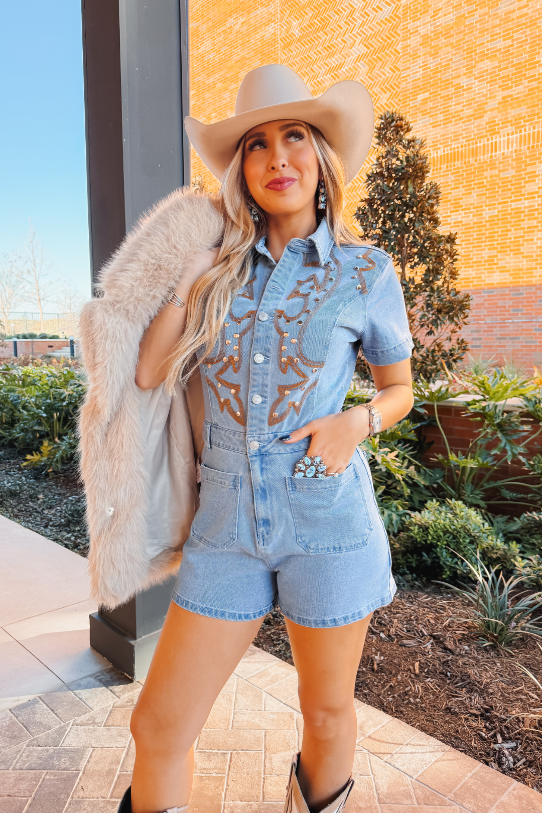 Rodeo Ready Denim Romper