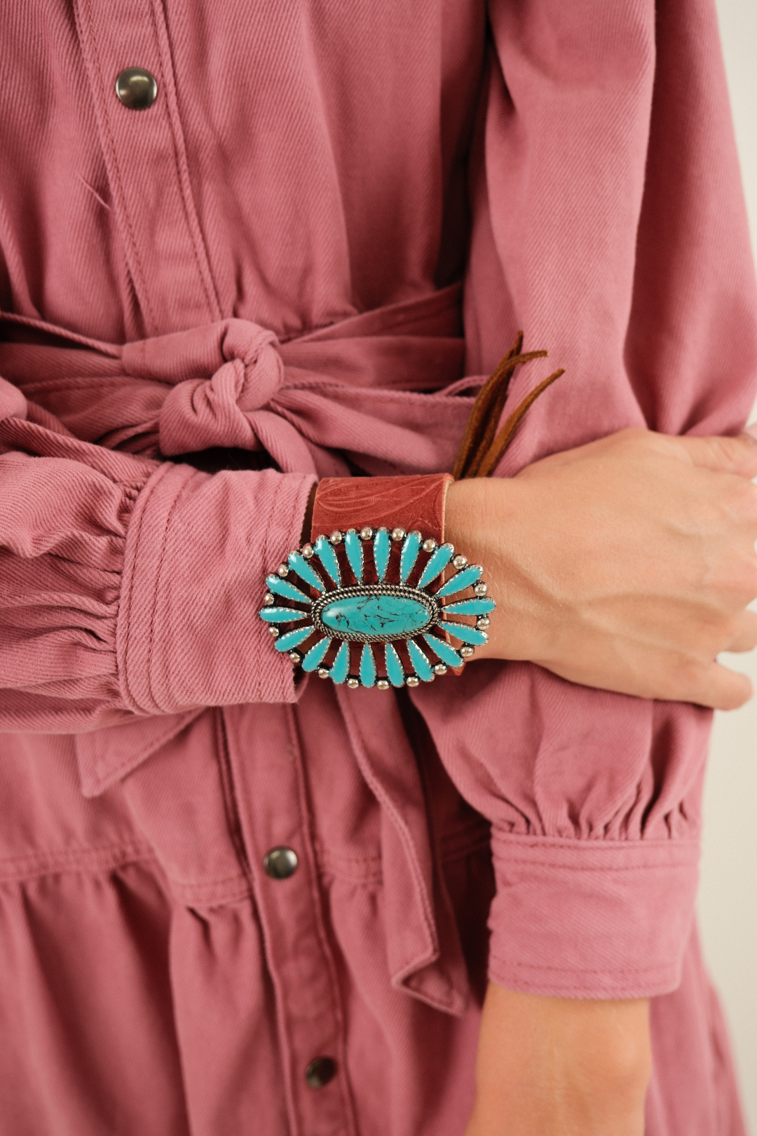 Texas Turquoise Glory Cuff