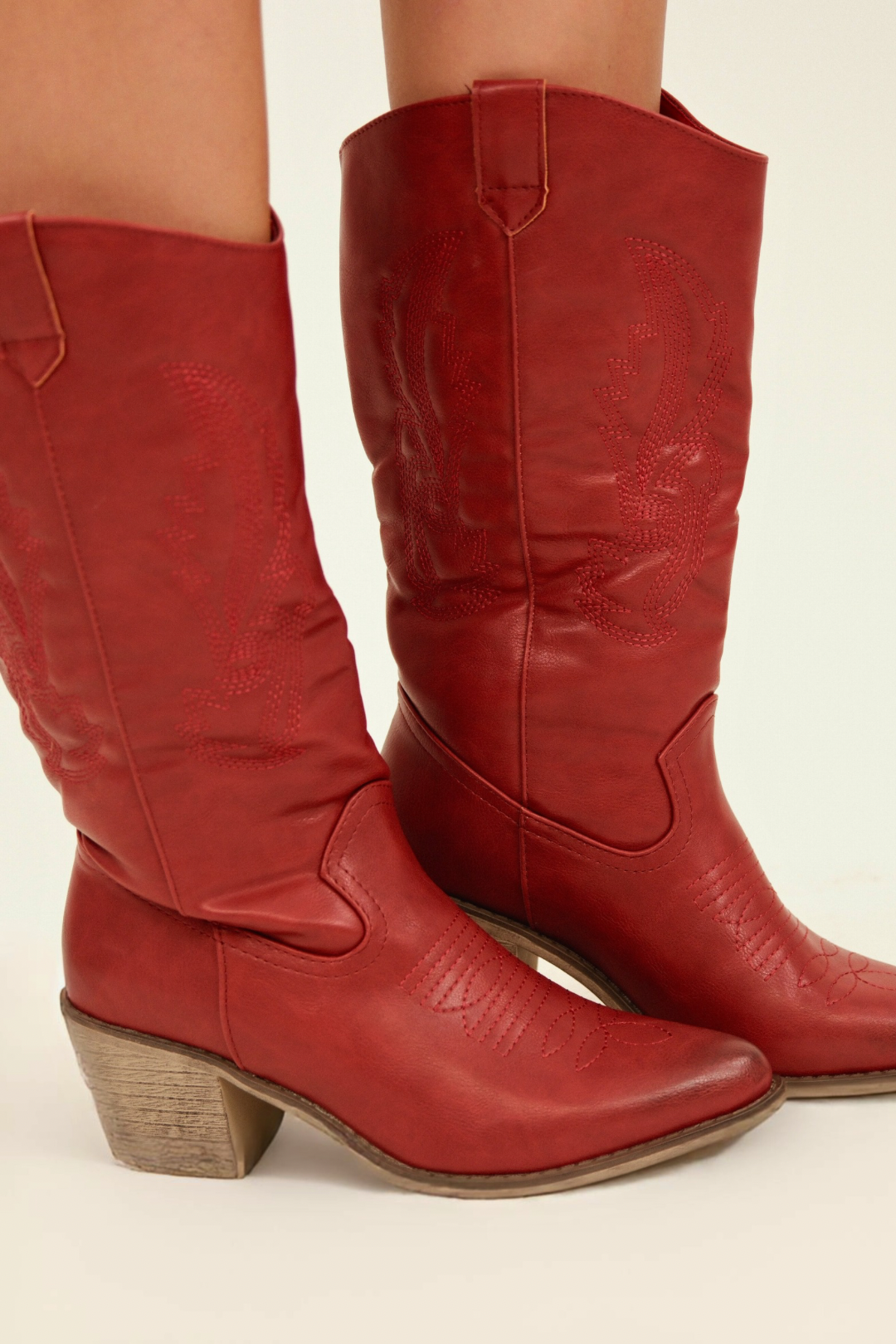 Dust Dancer Embroidered Red Cowgirl Boot