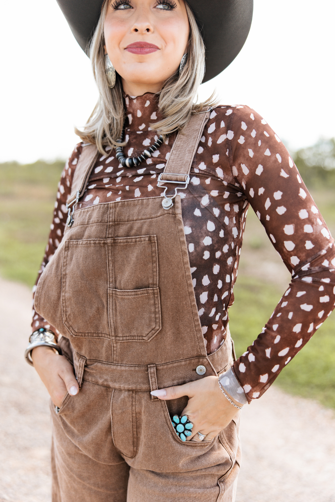 Field & Fawn Mesh Top