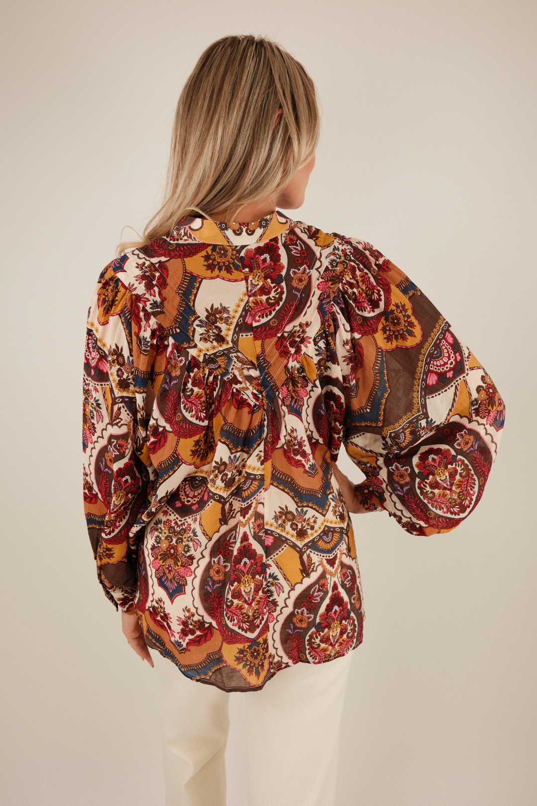 Whistling Winds Sheer Blouse - Ruby Amber